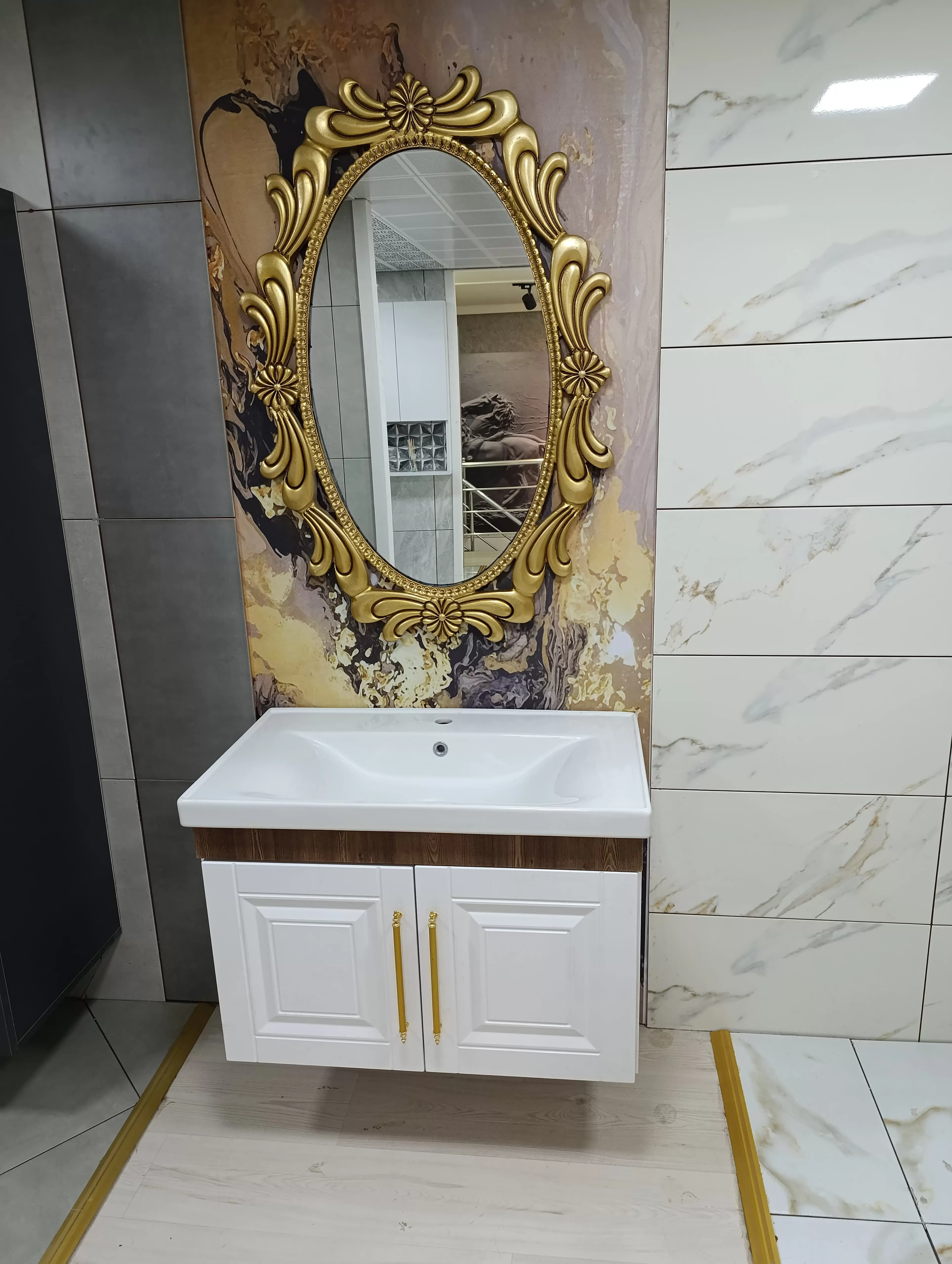 80 cm Cantury + Üst Dekoratif Ayna